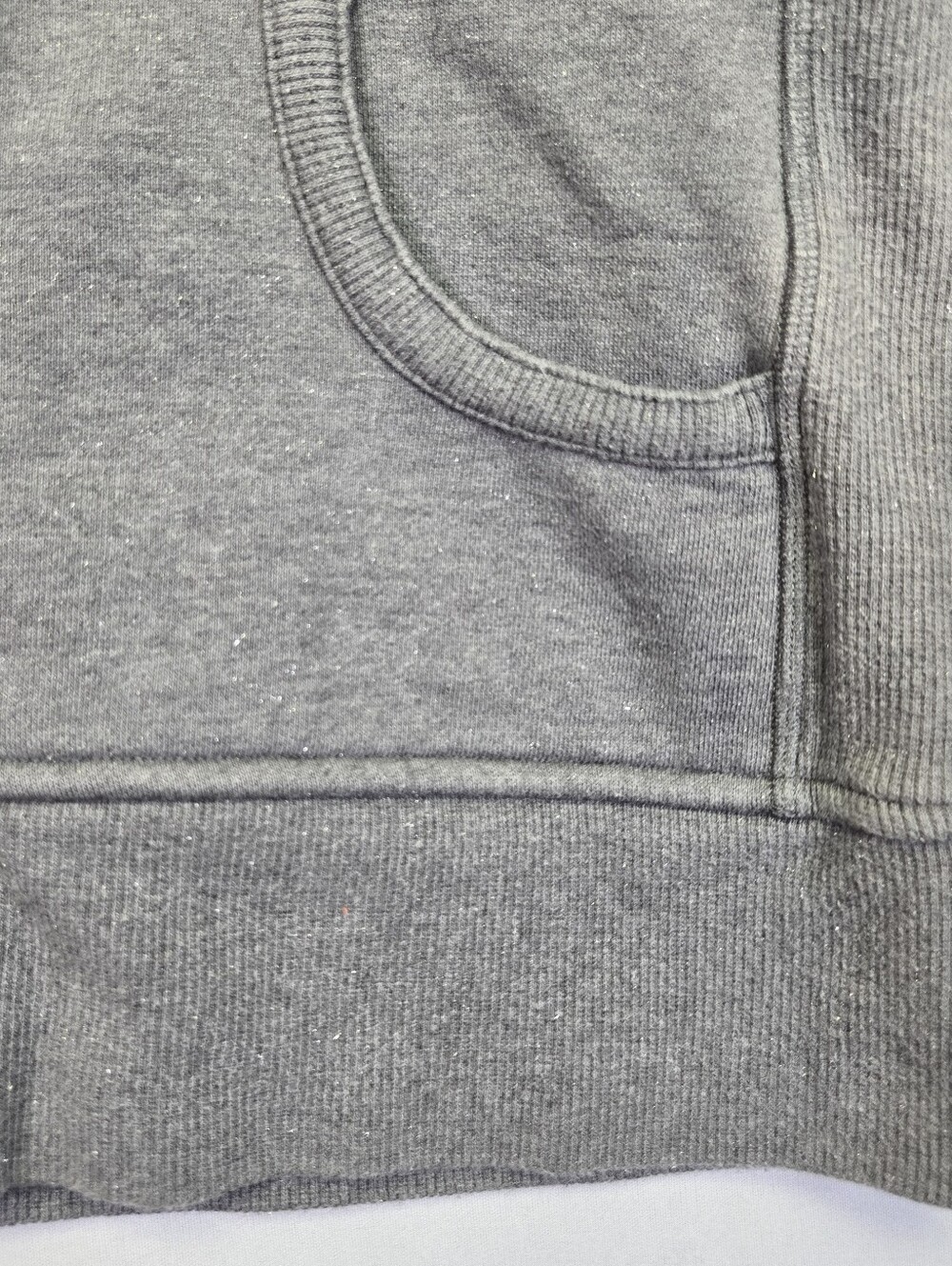 Lululemon Scuba Jacket Full Zip Hoodie Size 8 Grey Sparkle - Picture 7 of 16